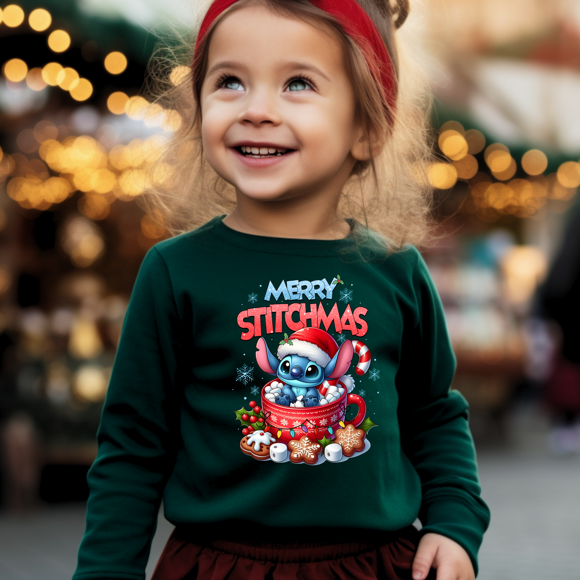 Little Blue Cocoa Monster - Youth Crewneck