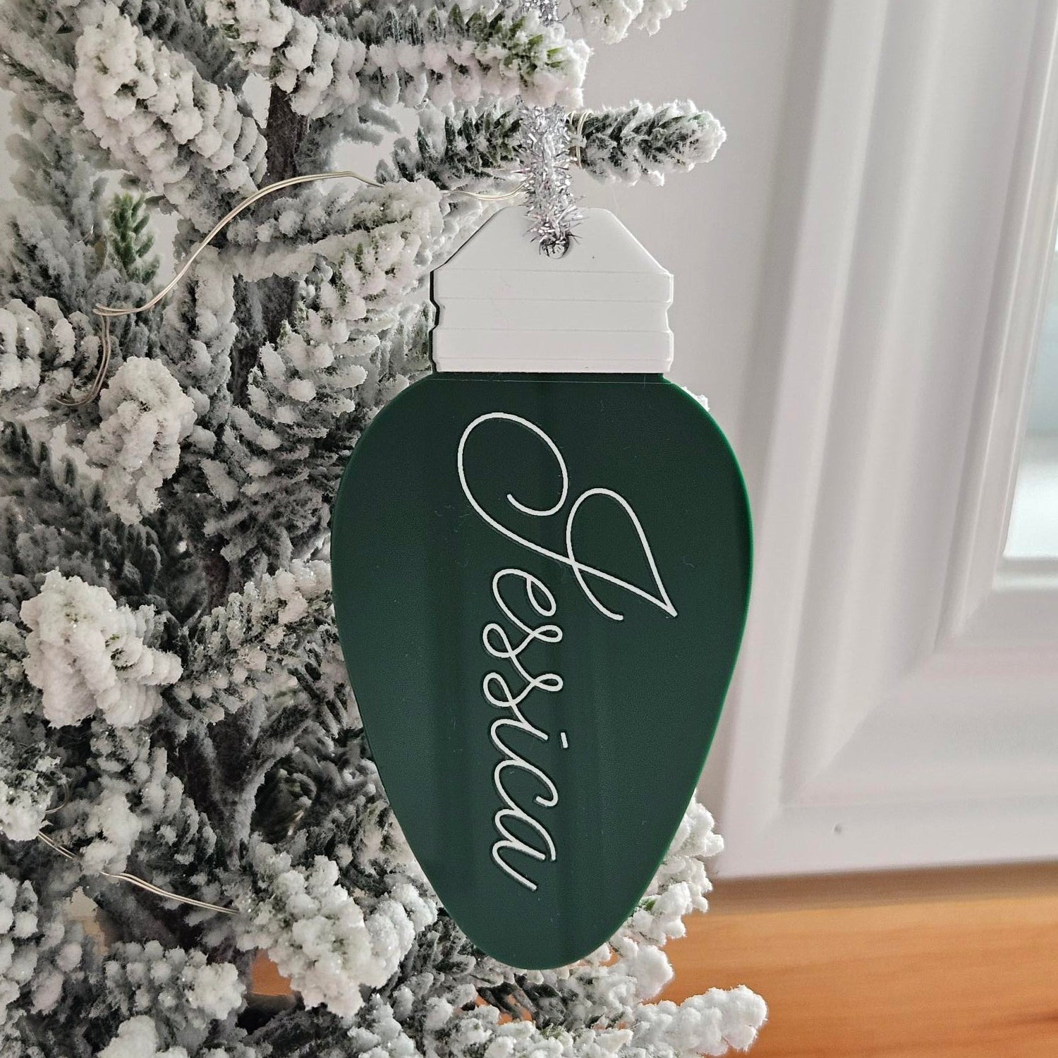 Green Christmas Light - Ornament