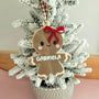 personalized gingerbread ornament made in Canada