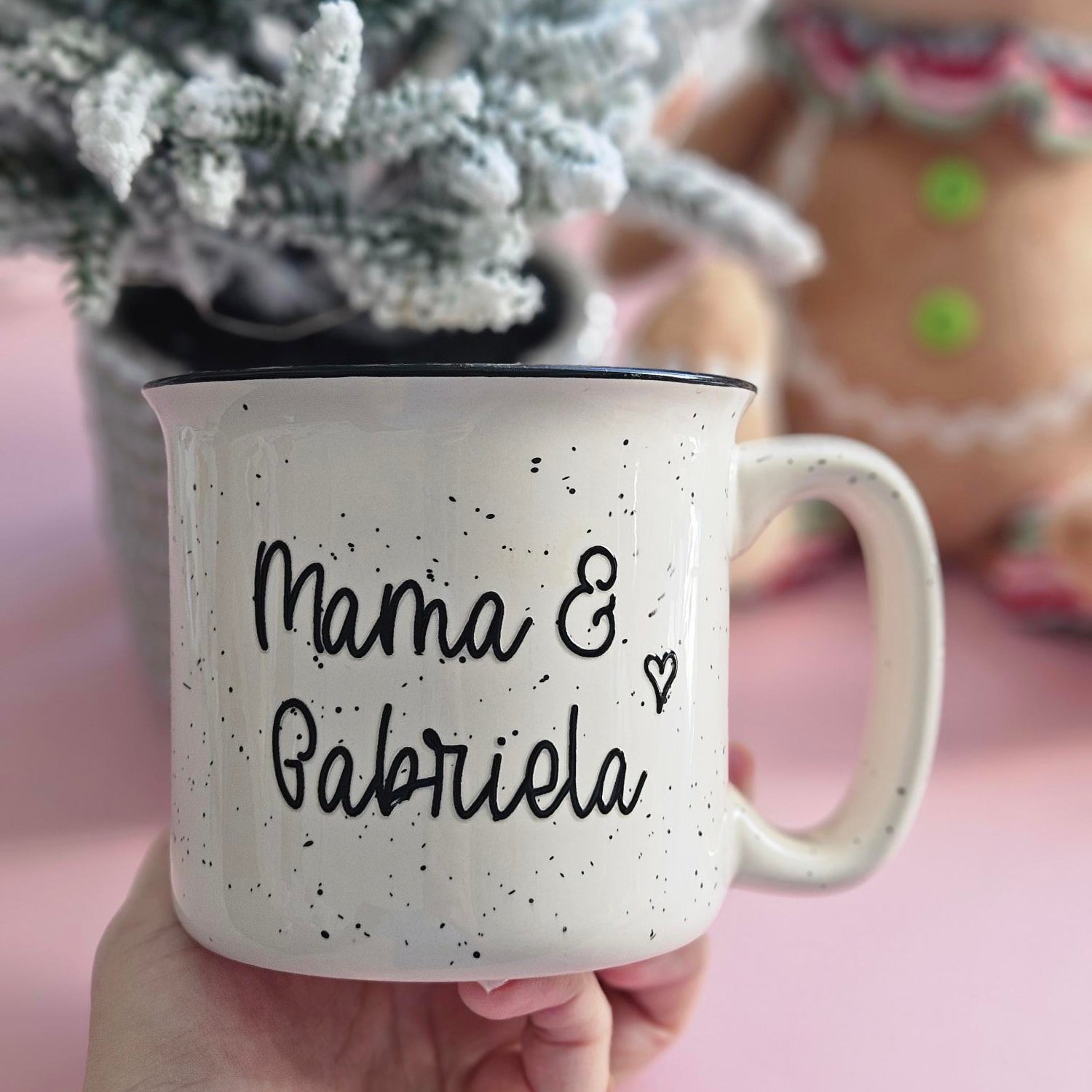 Personalized Speckled Ceramic Mug