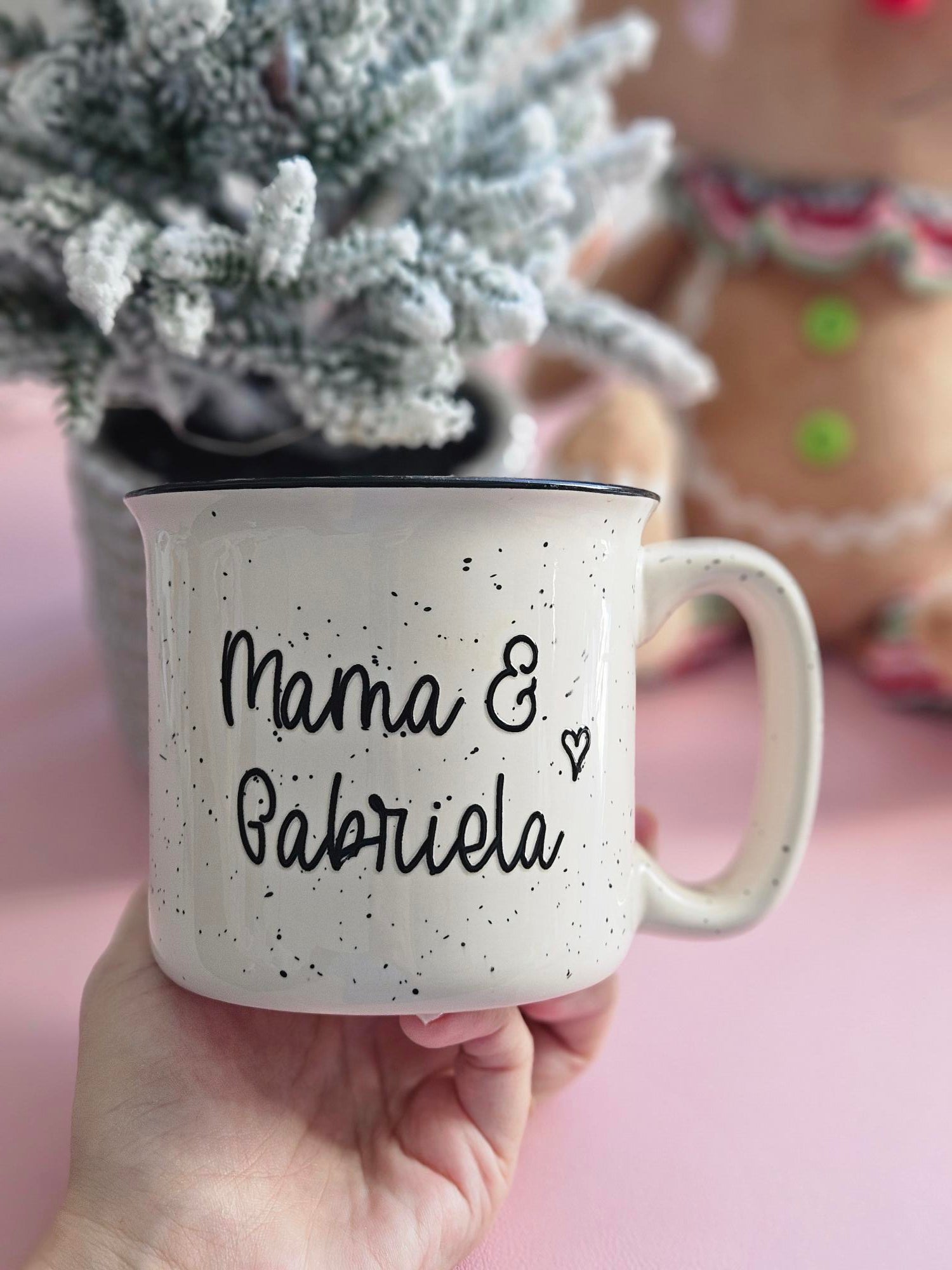 Personalized Speckled Ceramic Mug