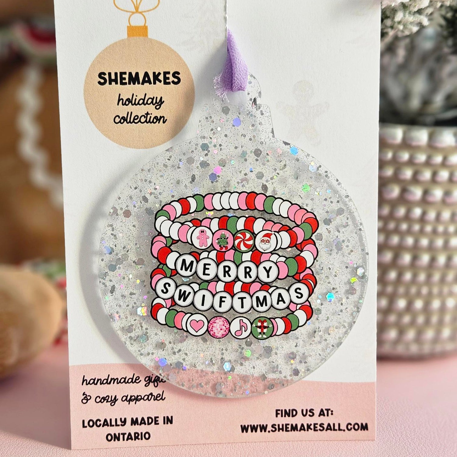 Singer - Glitter Ornament