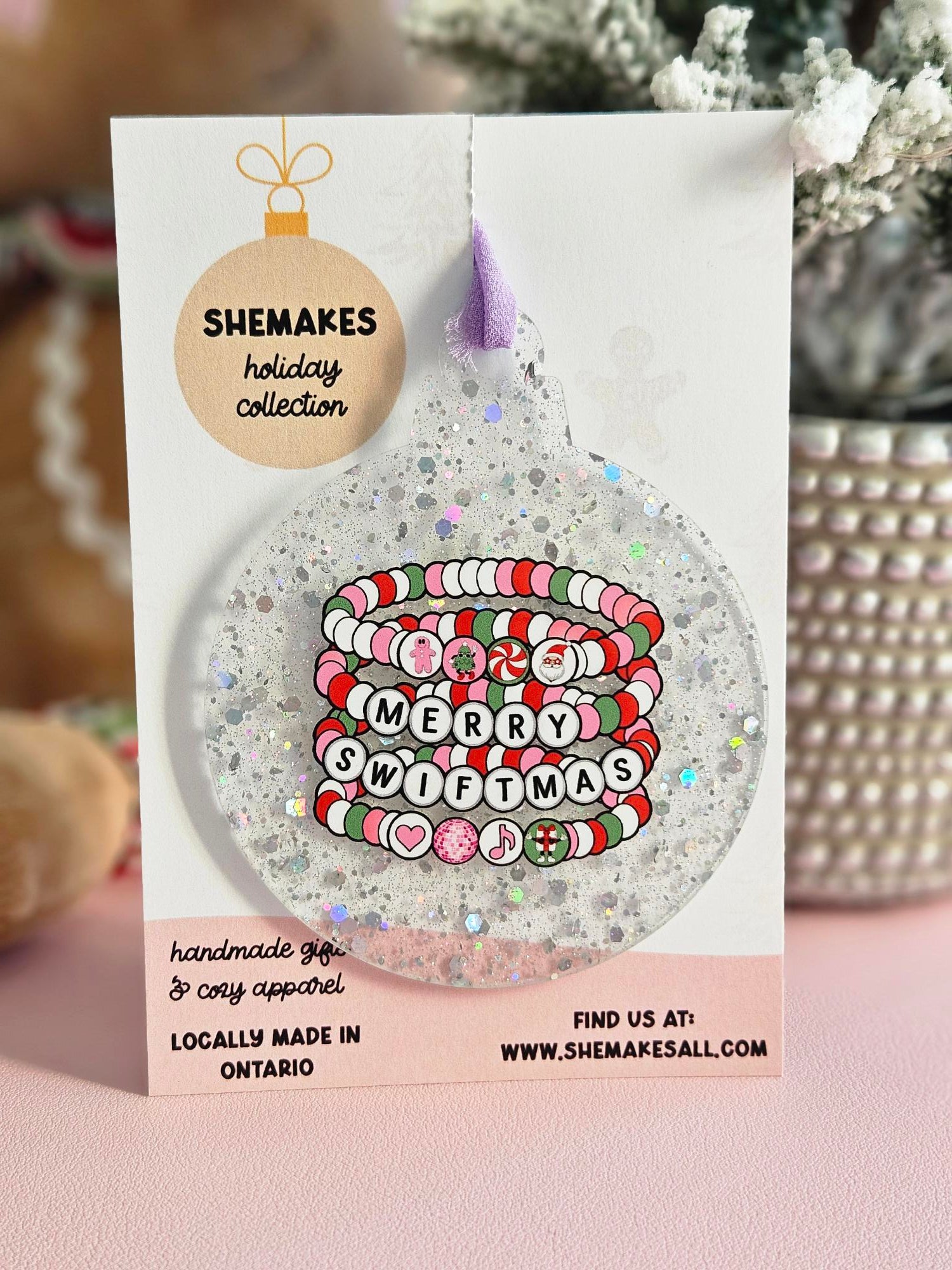 Singer - Glitter Ornament
