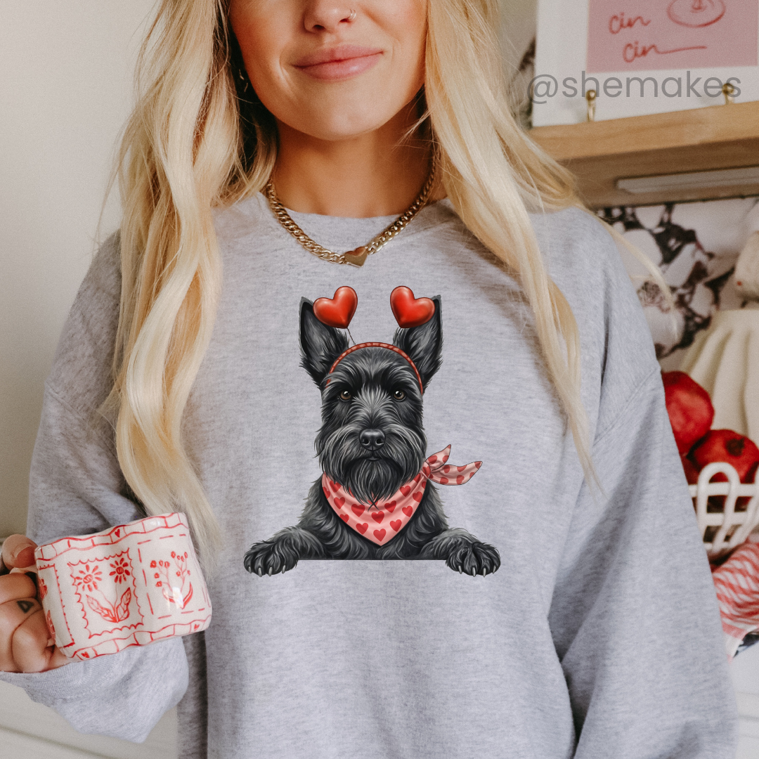 Valentine's Scottish Terrier - Adult Crewneck