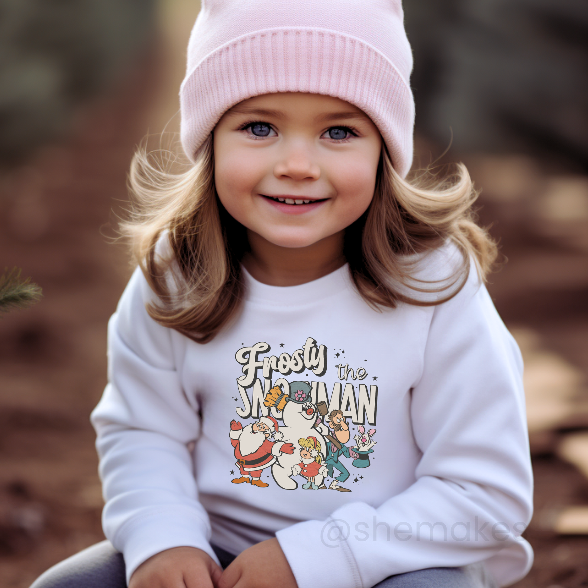 Friendly Snowman - Youth Crewneck