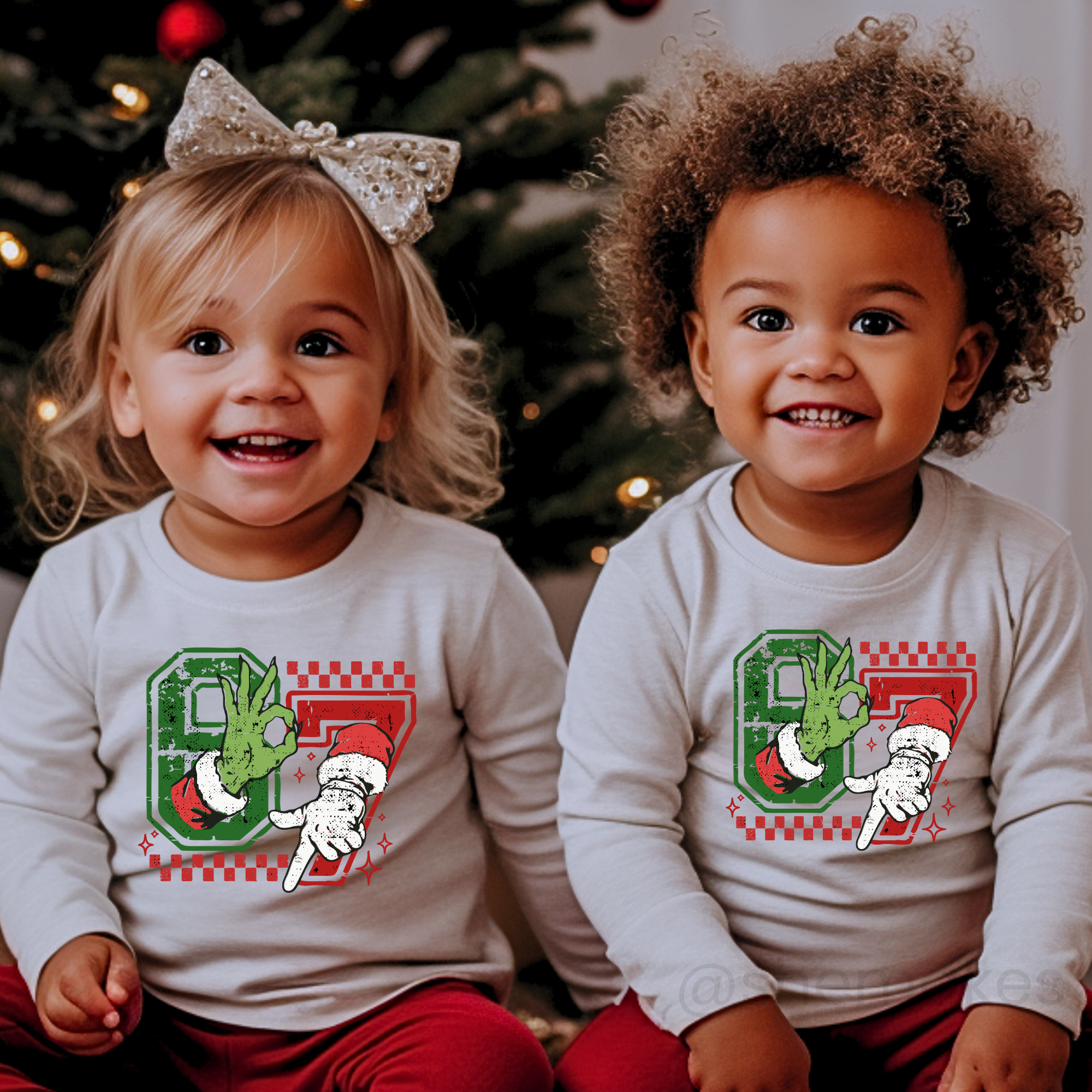 67 Holiday Hands - Youth Crewneck