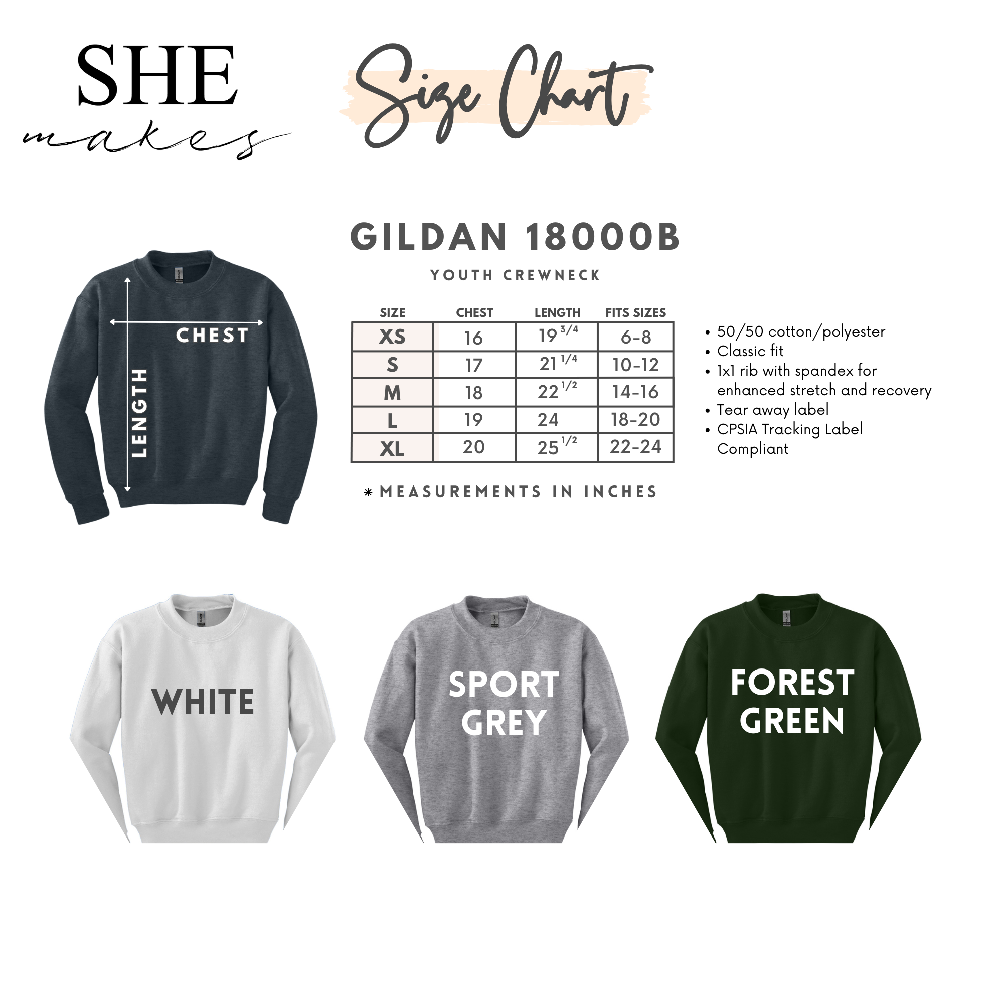 Matching Family Name Sweater Trees - Youth