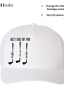 Best Dad By Par - Personalized - Adult Hat
