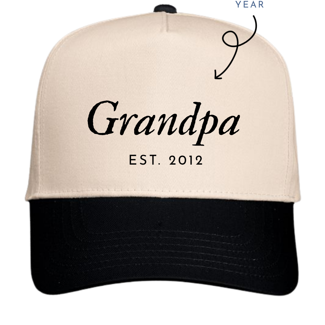 Custom Name + Year - Adult Hat