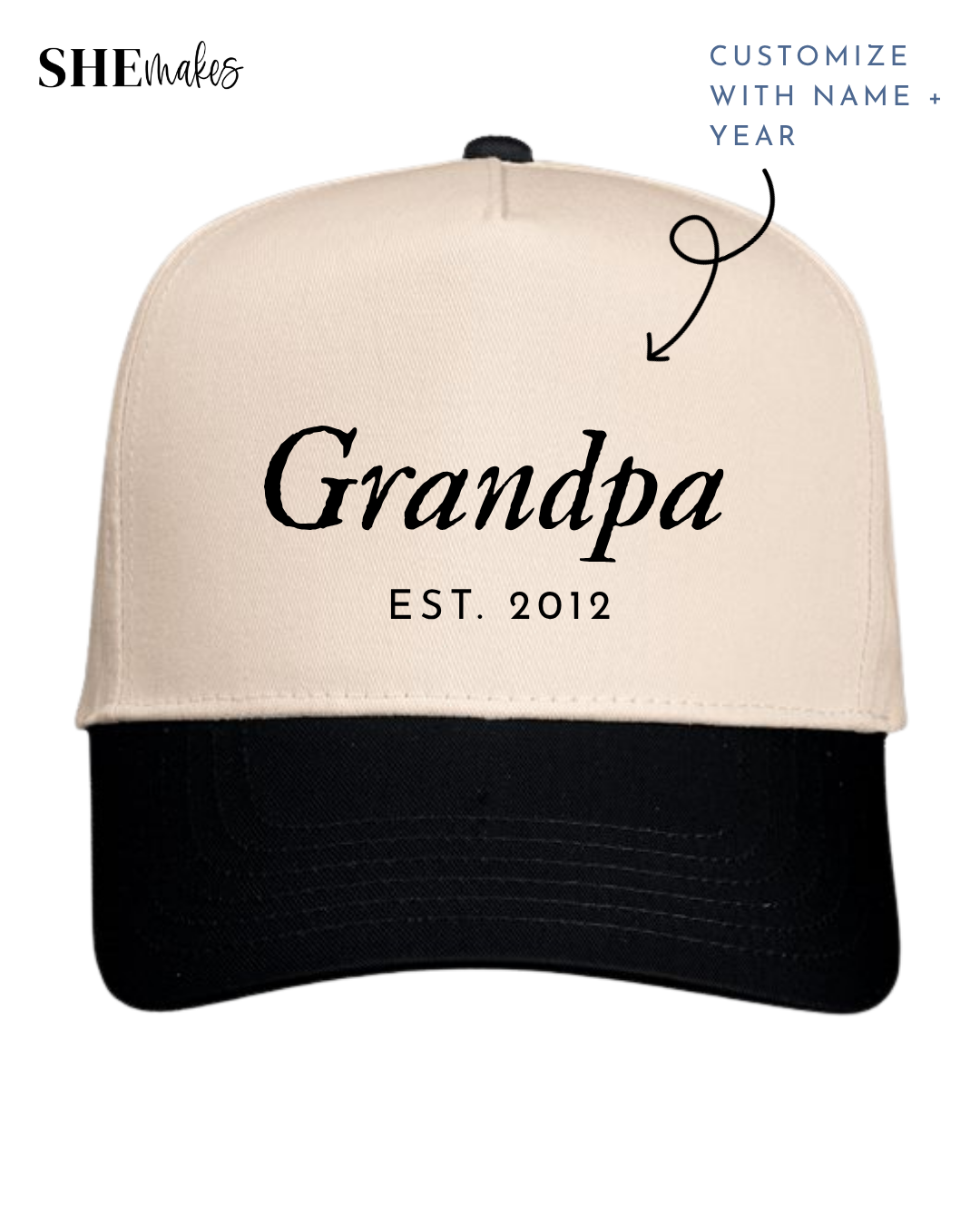 Custom Name + Year - Adult Hat (Copy)