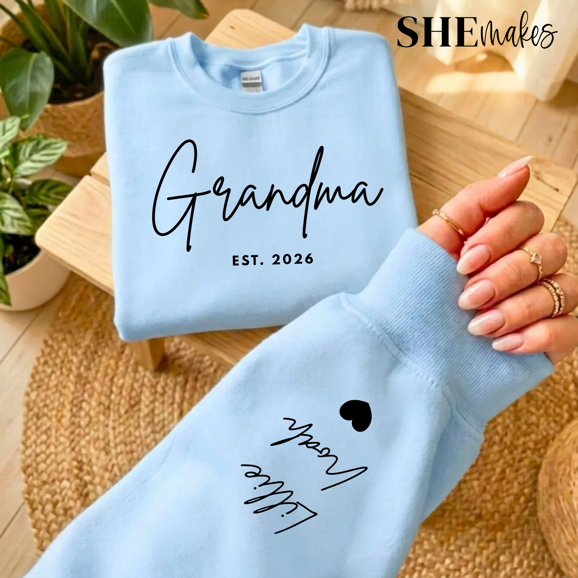Grandma Personalized Names - Adult Crewneck