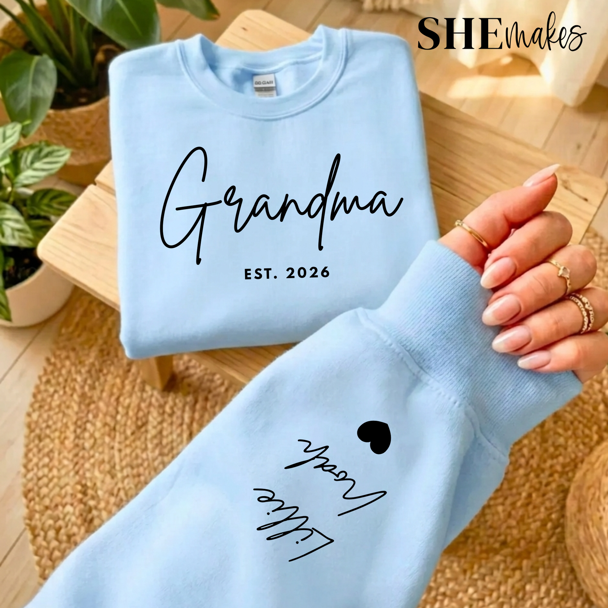 Grandma Personalized Names - Adult Crewneck