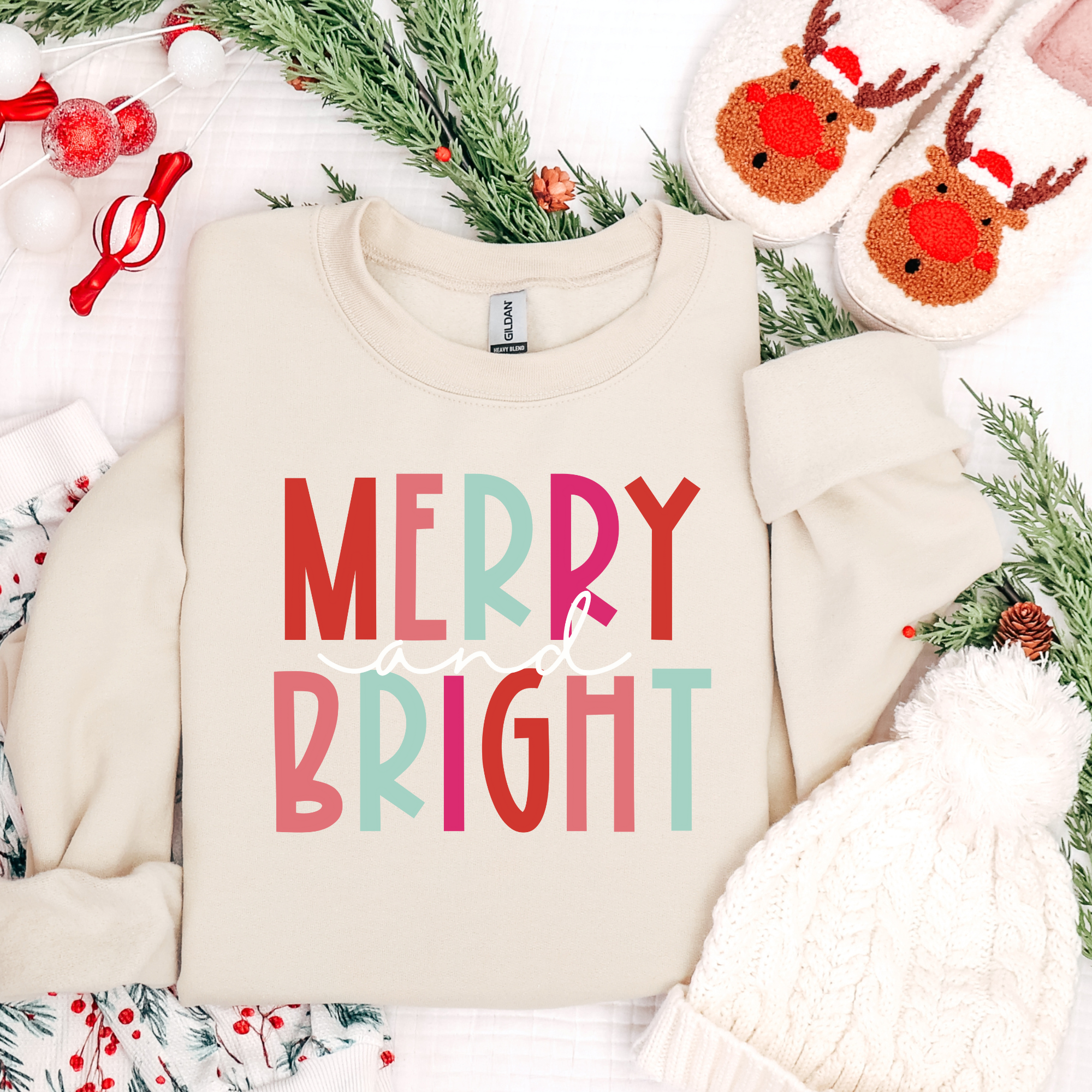 Merry and Bright - Adult Crewneck