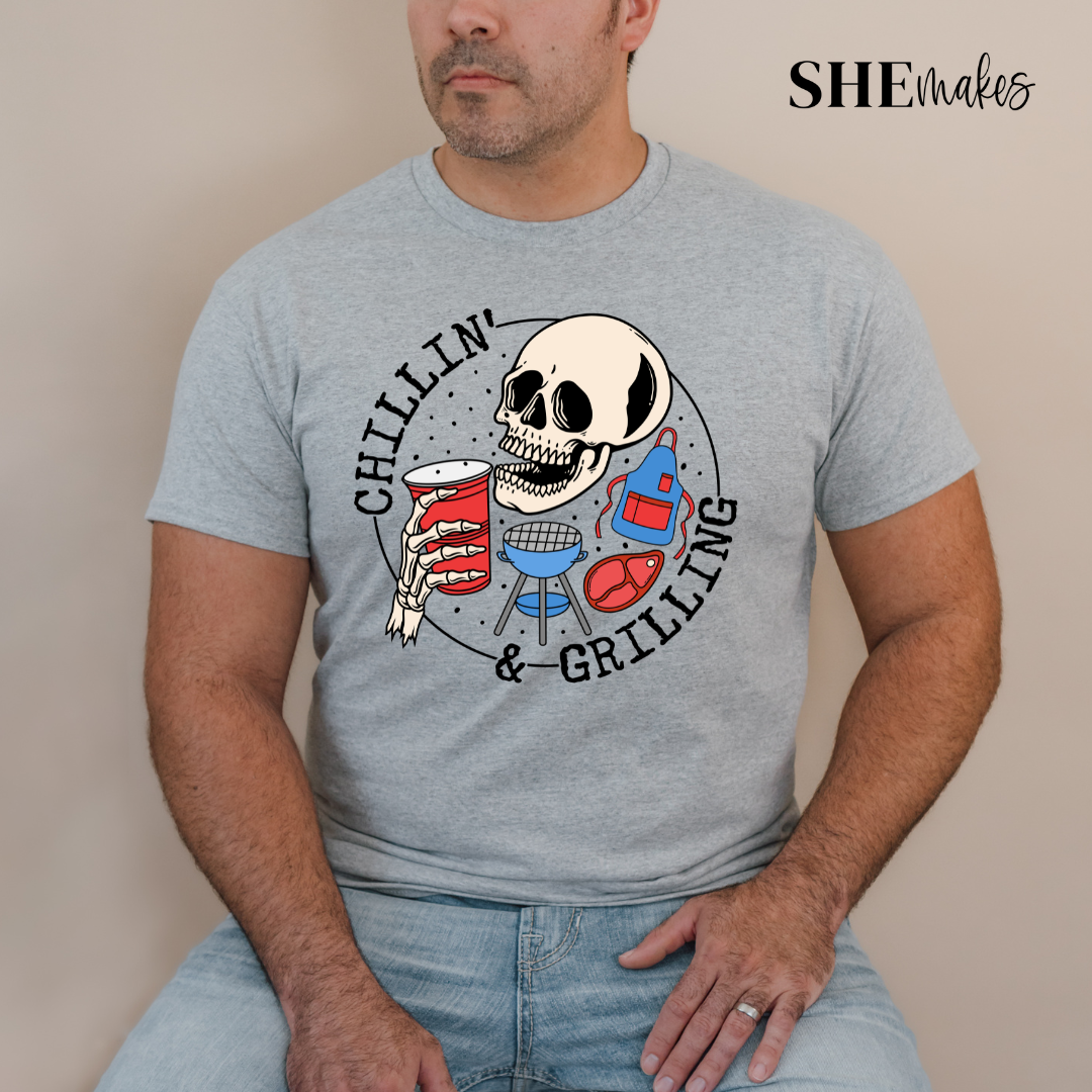 Chillin & Grilling  - Regular Adult Shirt