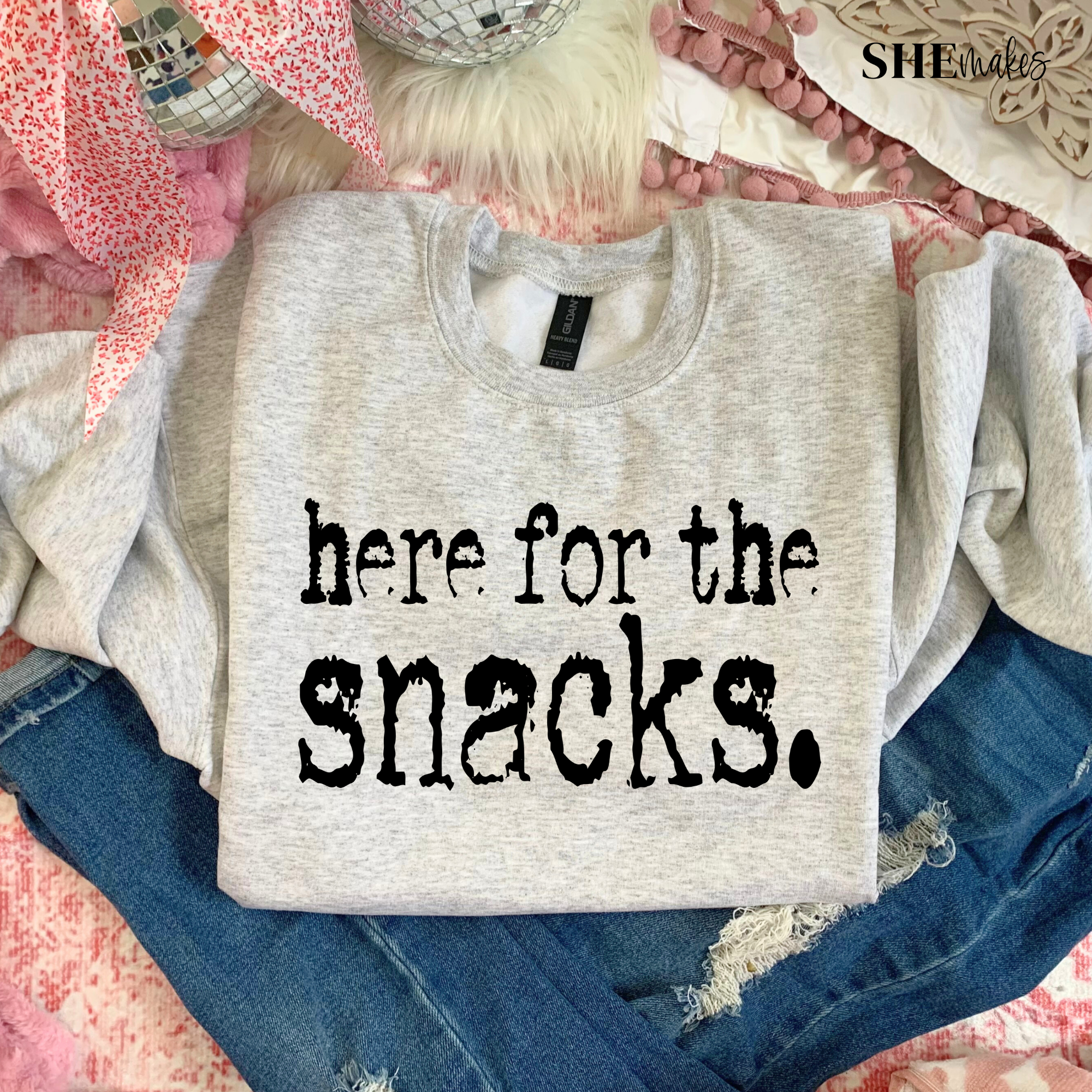 Here for the snacks - Tshirt or Sweater