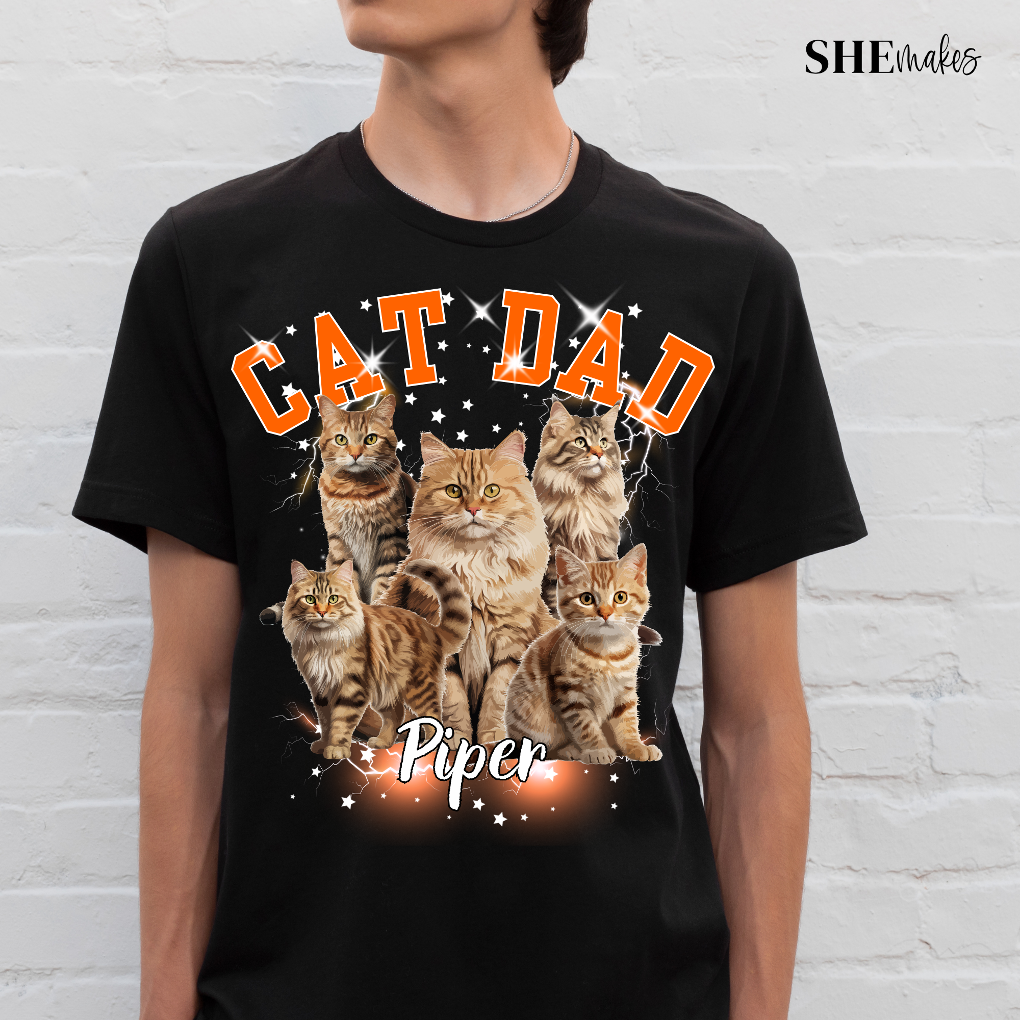 Custom Bootlegger Rep Adult Tshirt - Orange Background