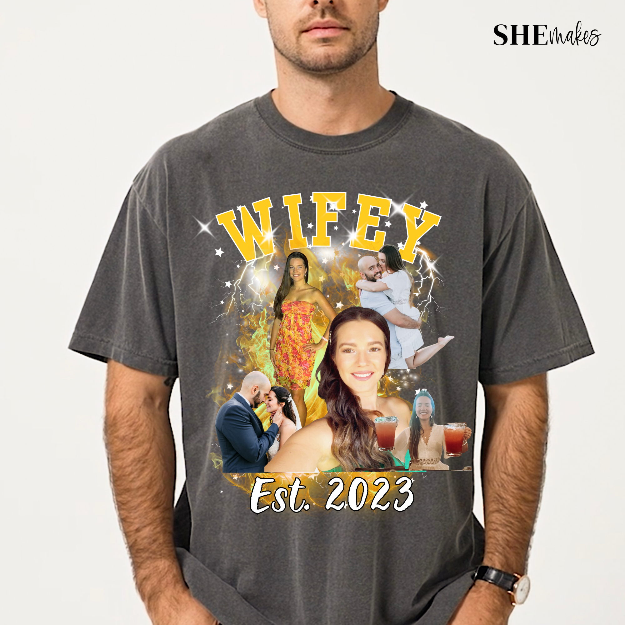 Custom Bootlegger Rep Adult Tshirt - Yellowish Background