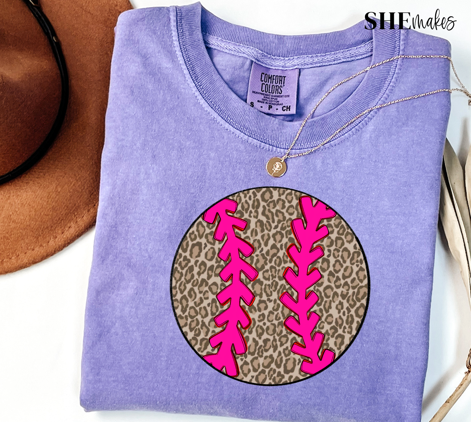 Leopard Baseball- Premium Adult Shirt