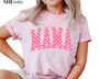Checkered Pink Mama - Adult Shirt