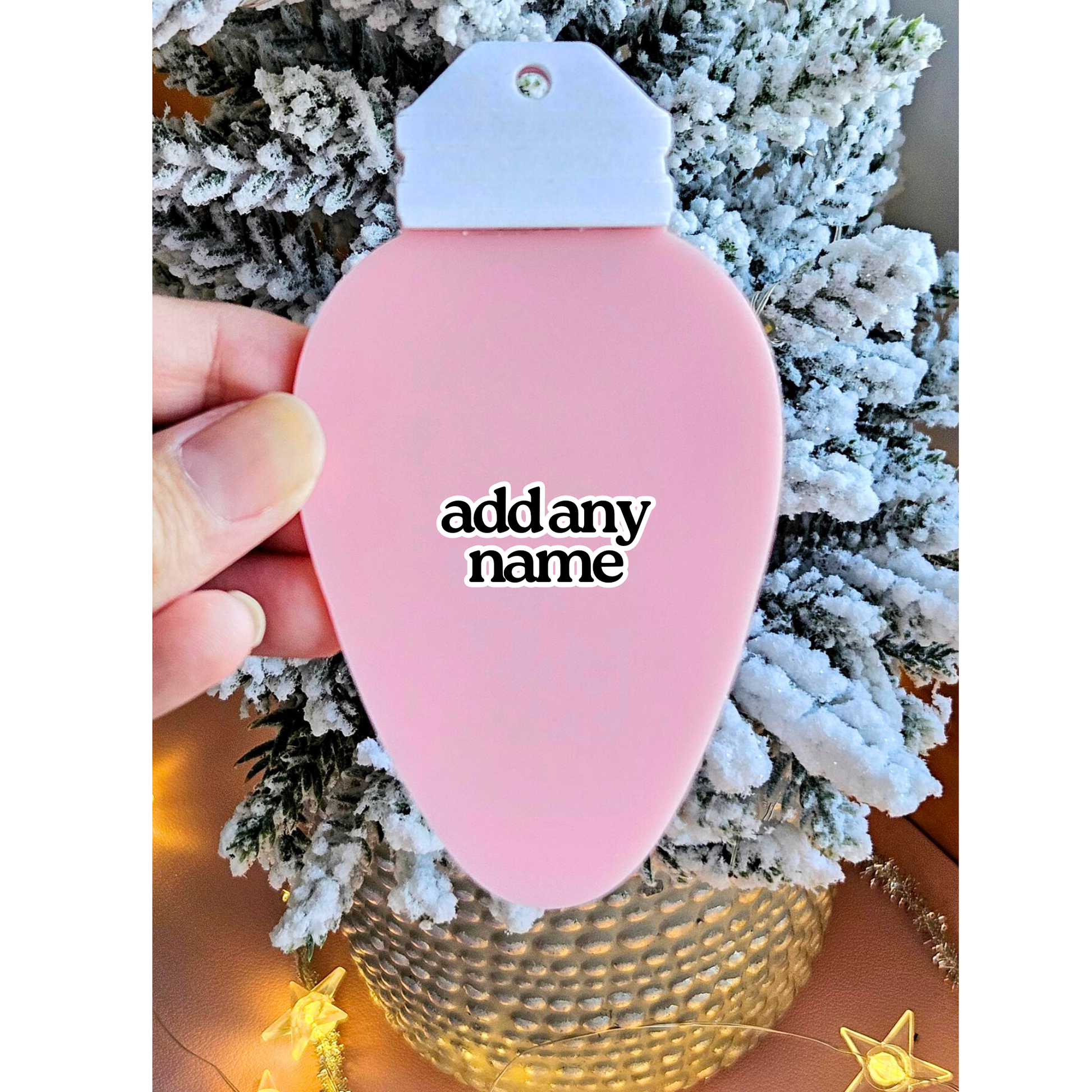 Pink Christmas Light - Ornament