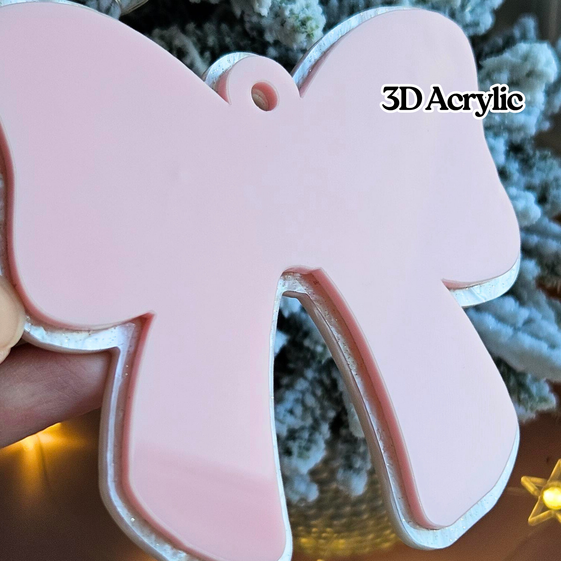 Pink Bow/Bag Tag Ornament