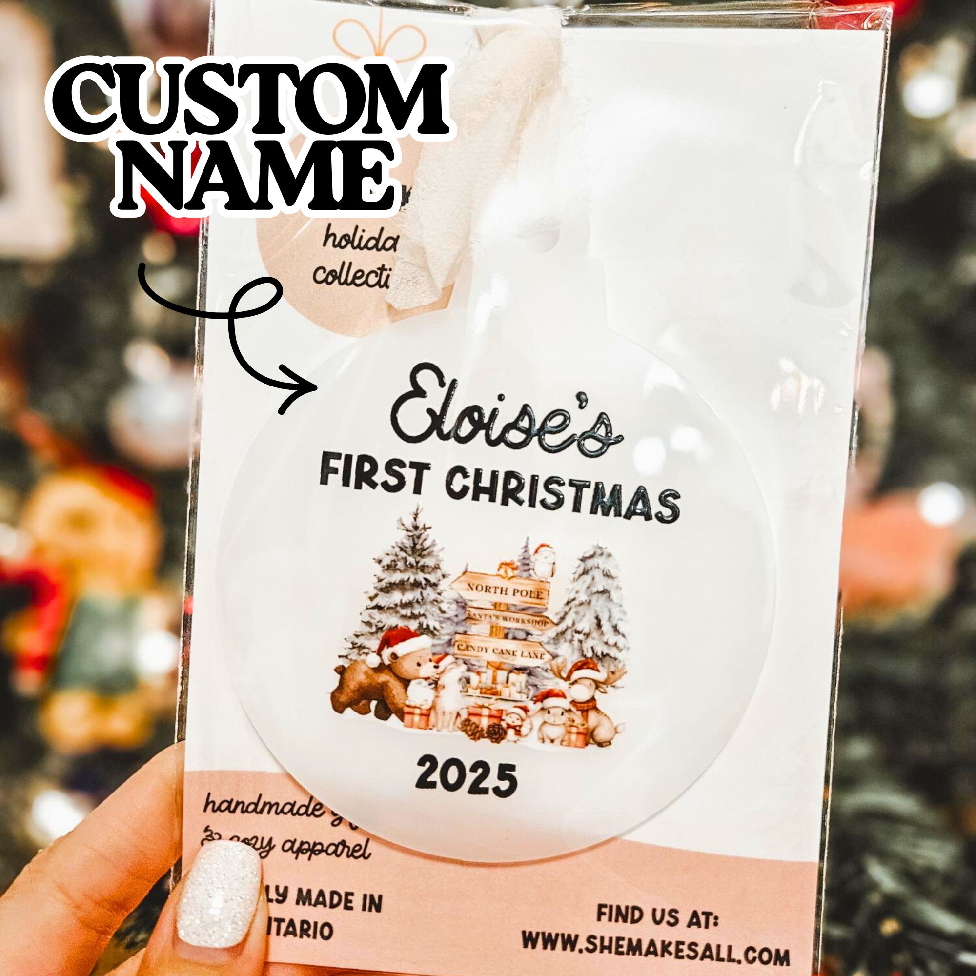 First Christmas Woodland - Add Personalized Name