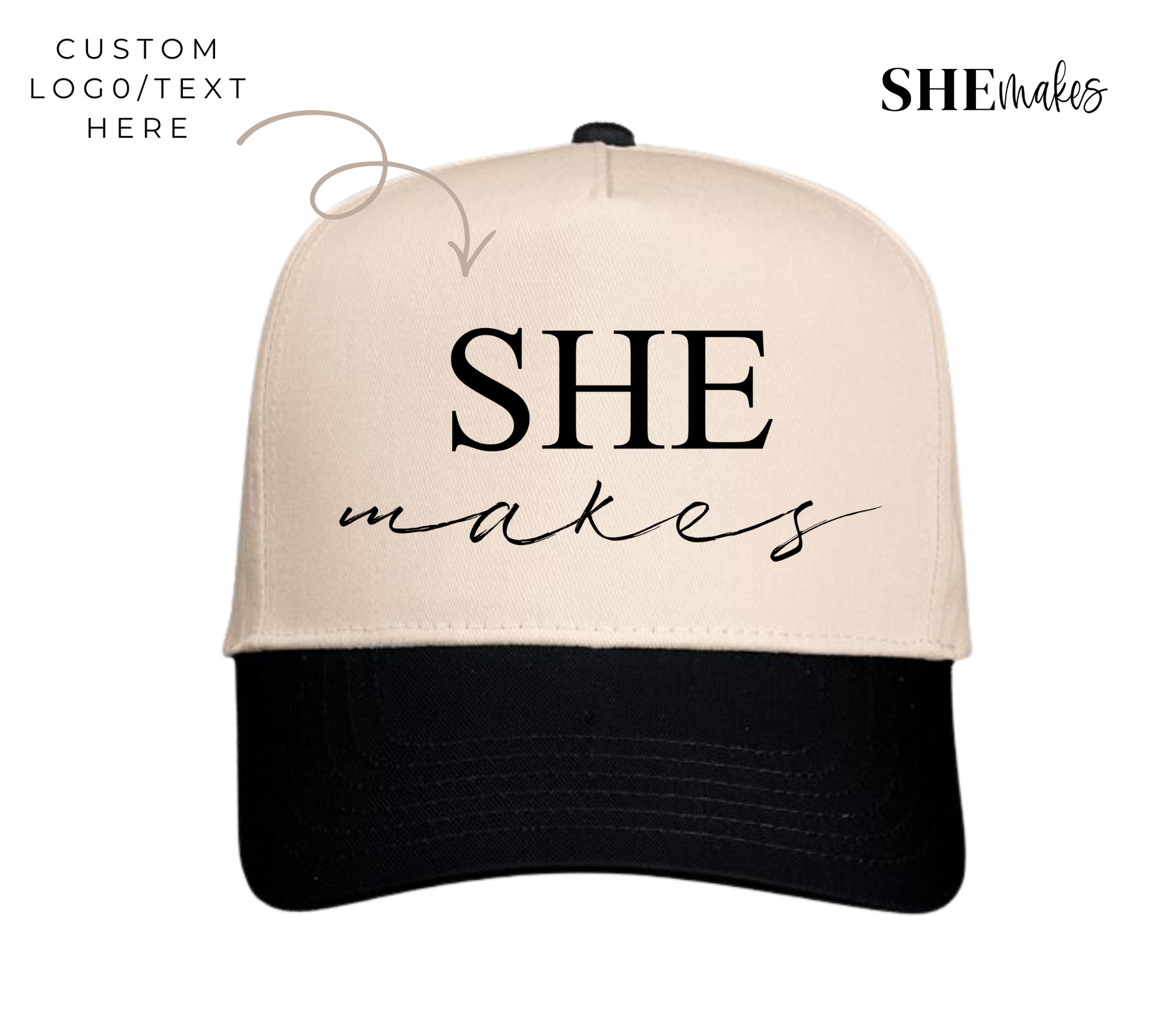 Custom Logo - Choose your style of hat