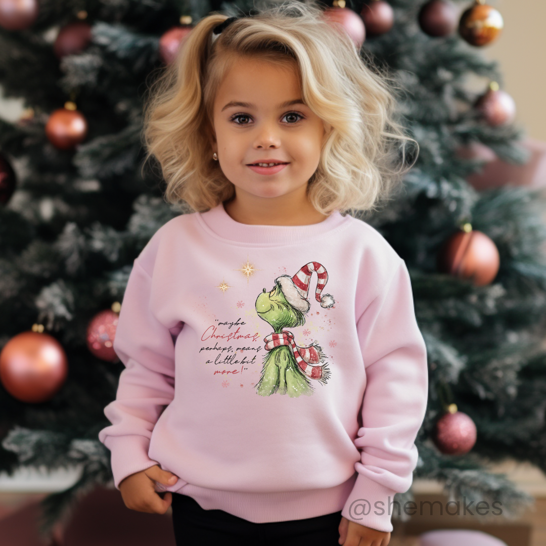 Christmas Means A Little More - Toddler Crewneck