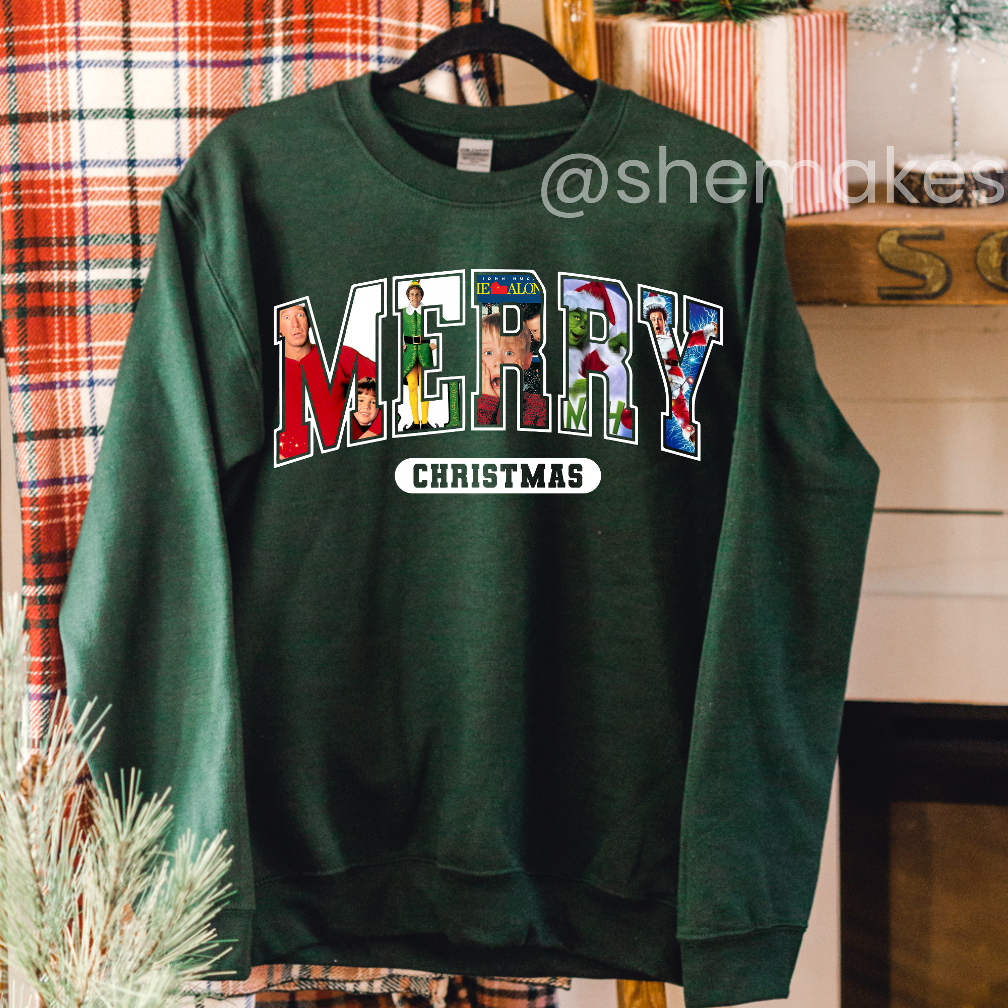 Merry Christmas Movies - Adult Crewneck