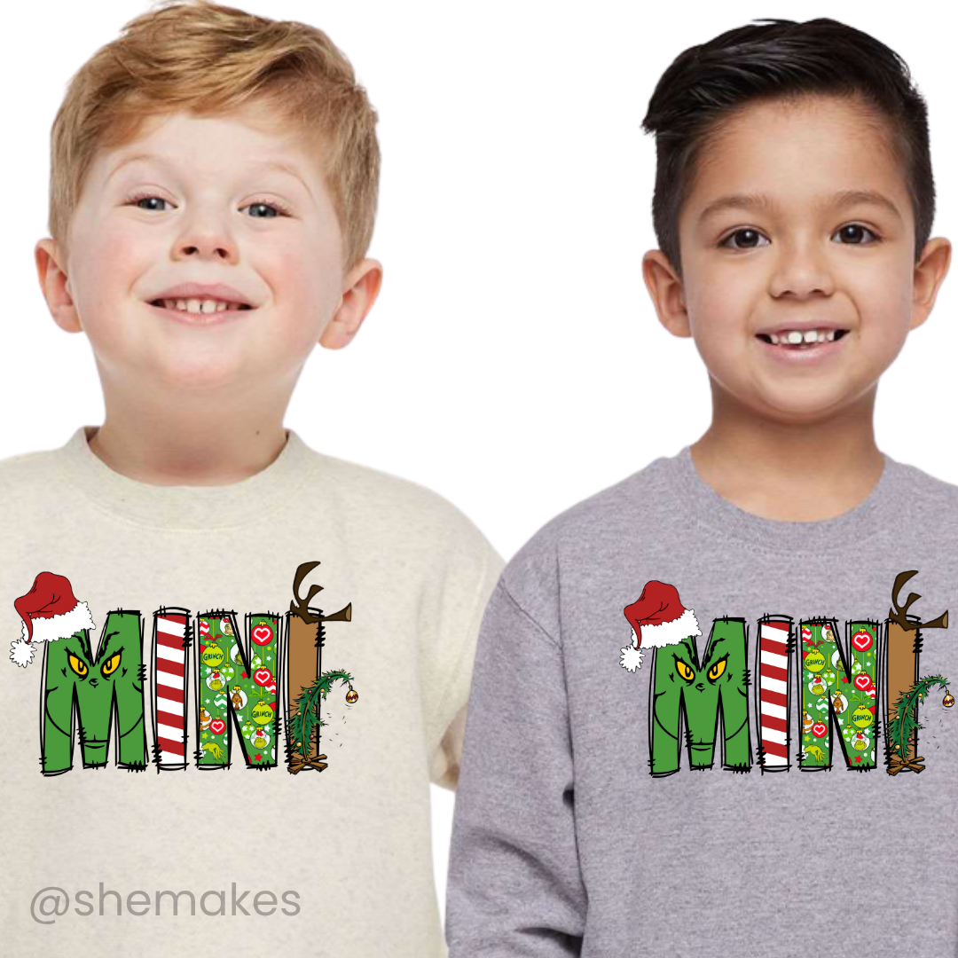 Green Christmas Mini - Toddler Crewneck