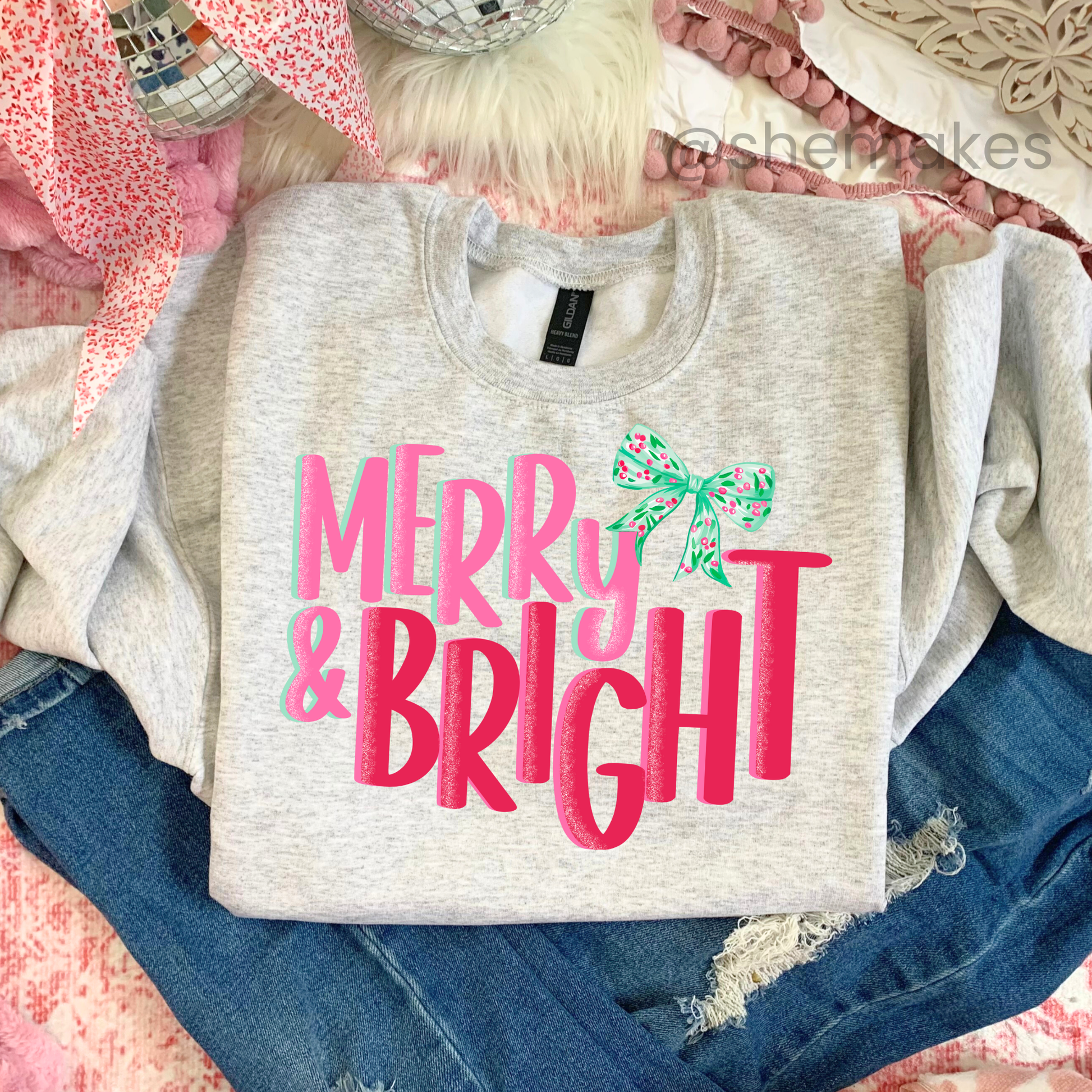 Merry Glitter - Adult Crewneck