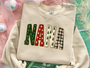 Nana Christmas Patched Look - Adult Crewneck
