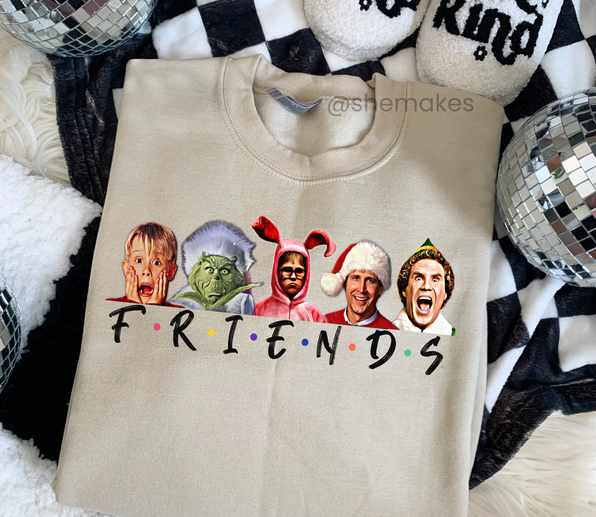 Christmas Friends - Adult Crewneck