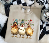 Christmas Chicken Trio - Adult Crewneck