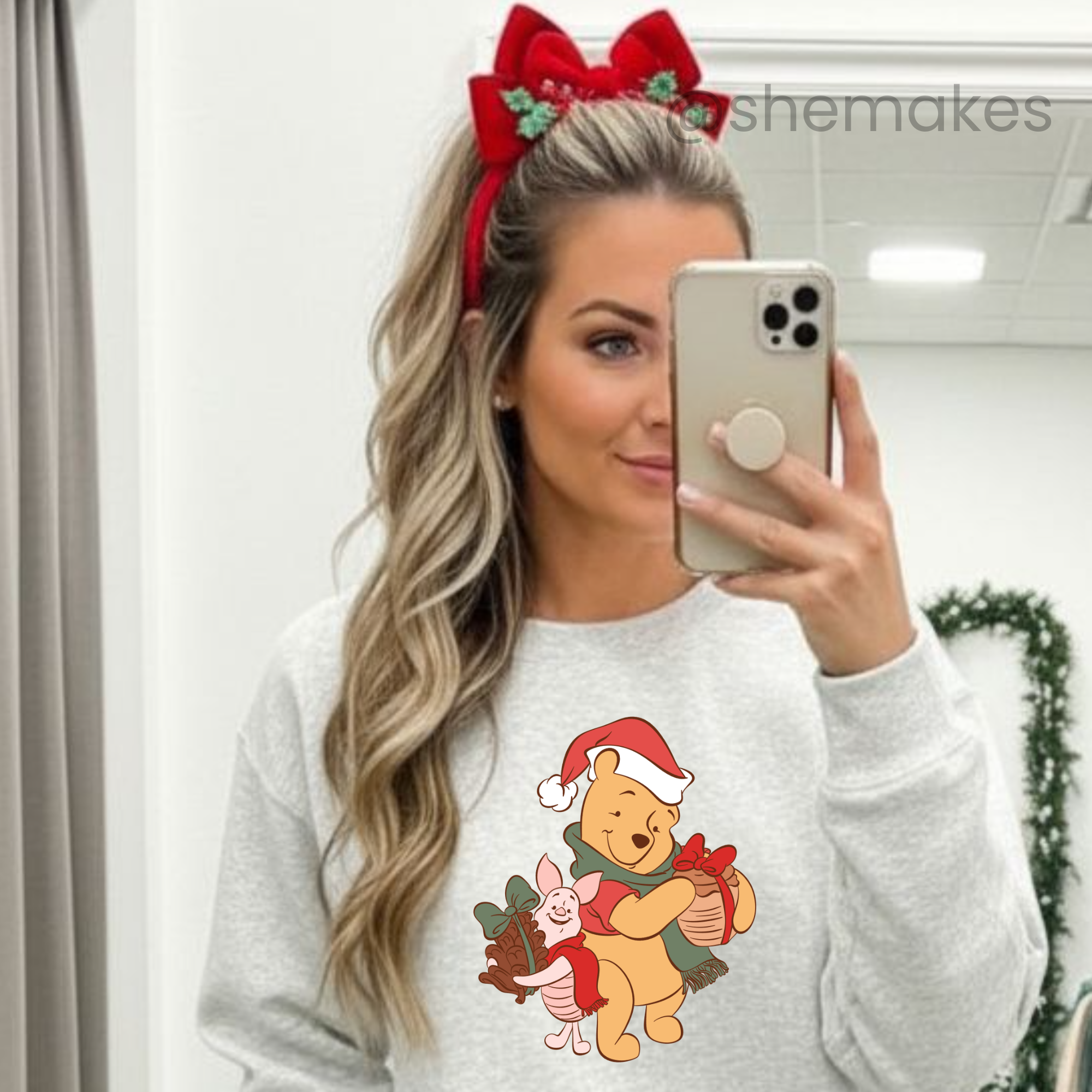 Christmas Yellow Bear & Friend - Adult Crewneck