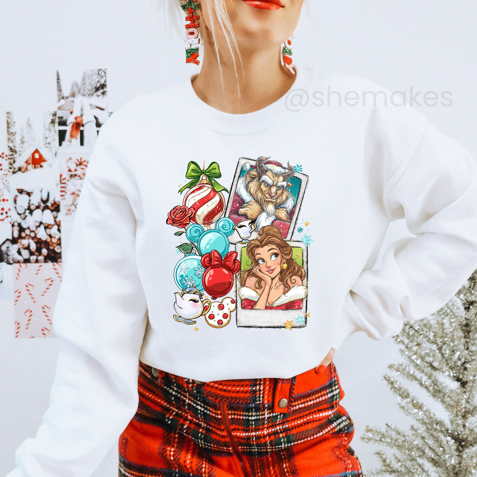 Christmas Bells Duo - Adult Crewneck
