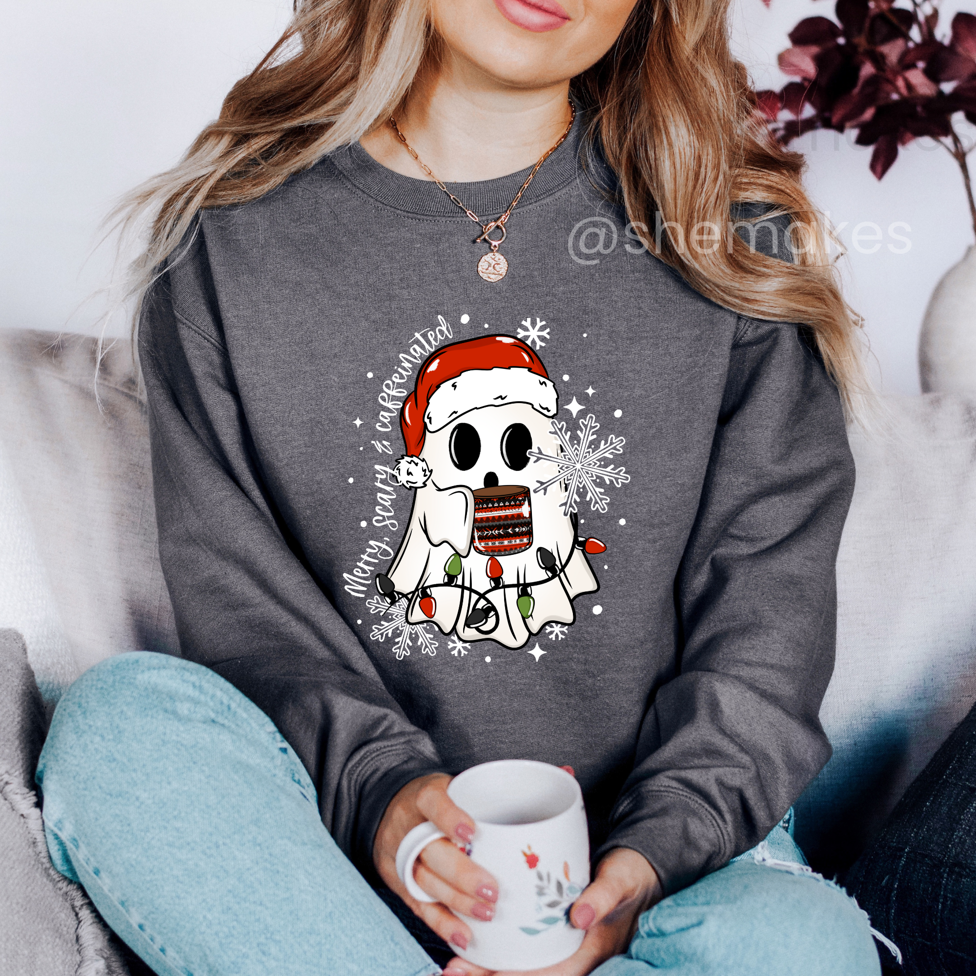 Merry Scary & Caffeinated - Adult Crewneck