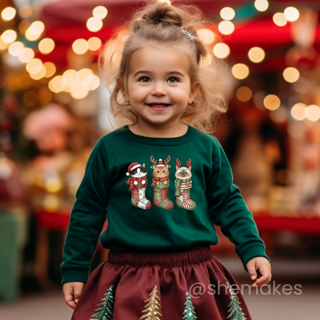 Patchwork Paws - Youth Crewneck